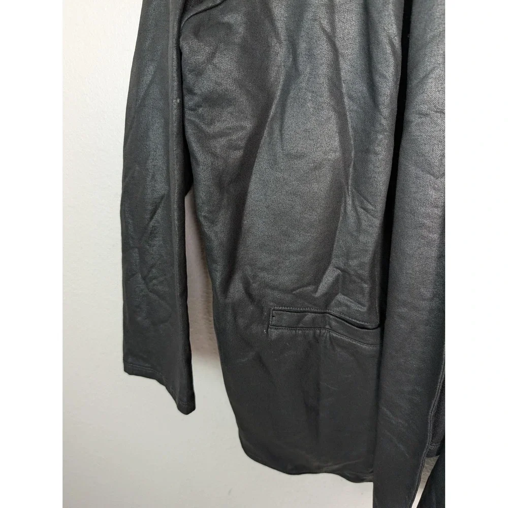 Lucky Brand‎ Blazer 3XL Black Cotton Open Front Relaxed Fit Jacket